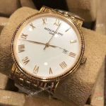 Best Replica Patek Philippe calatrava Men Watch - All Gold White Dial